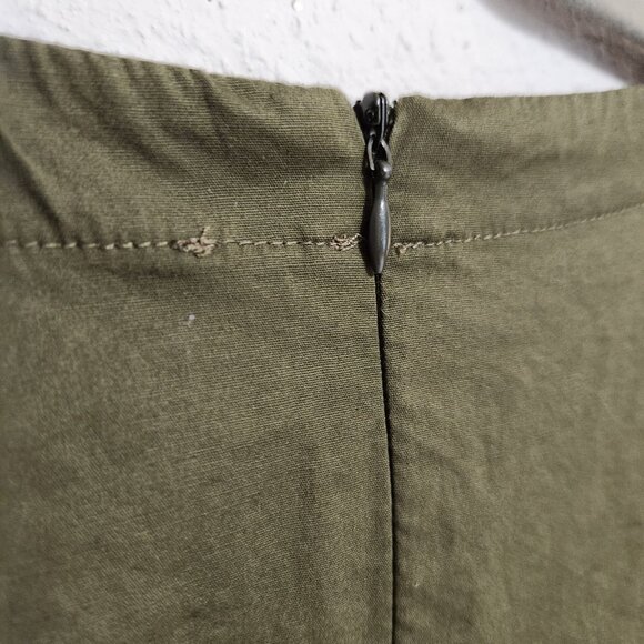 Progetto Quid Upcycled Sustainable Moss Green Dress 40 (sizes 10-12) - Picture 2 of 6